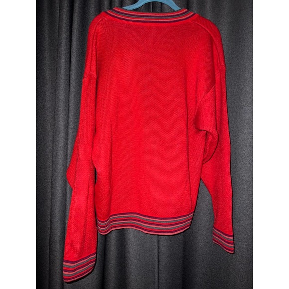 bmw m style wool vintage sweater size large - Picture 3 of 3